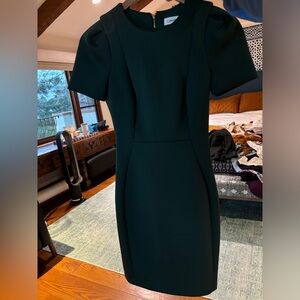 Calvin Klein forest green sheath dress- great for work